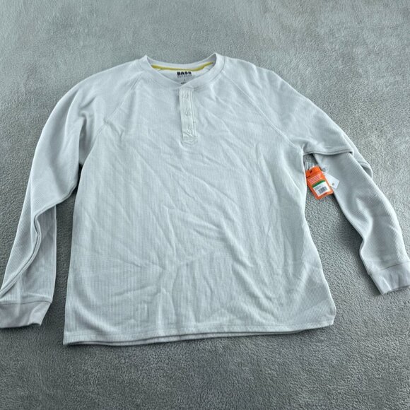 Bass Outdoor Glacier Gray Performance Thermal Long Sleeve Shirt L NWT 5642 - Picture 1 of 11